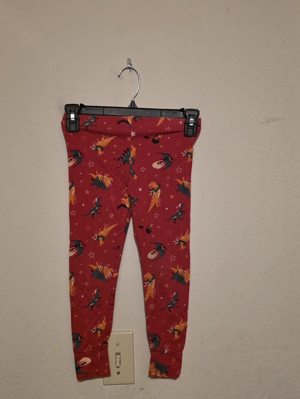 Pajamagram red Christmas dinosaur PJ pants size 4 T